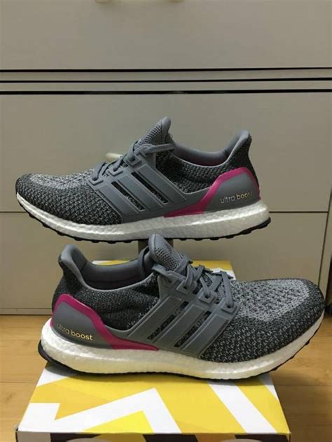 Adidas Ultra Boost Grey Shock Pink Aq5936 Women Size6 10 5us Kixify Marketplace