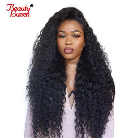 Pre Plucked Lace Front Human Hair Wigs Curly Malaysia Remy Hair 150 D