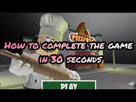 SECRET WAY How To Complete The Game In 30 Seconds Escape Papa Pizzas