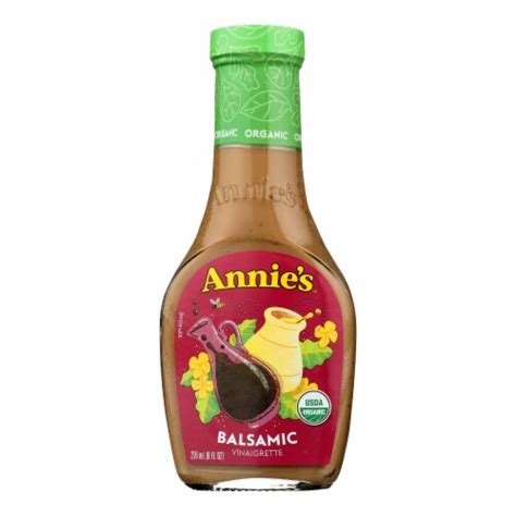 Annie S Organic Balsamic Vinaigrette Salad Dressing 6 Ct 8 Fl Oz