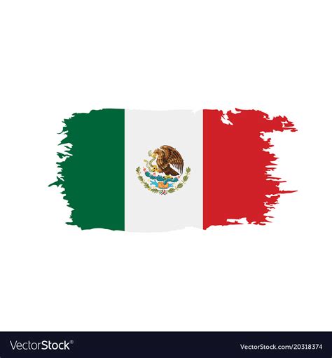 Mexican Flag Royalty Free Vector Image Vectorstock