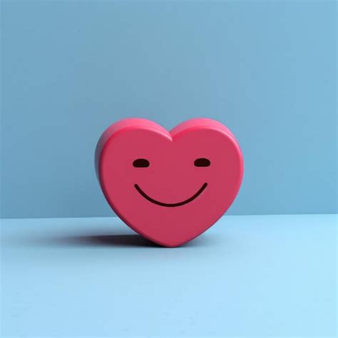 Premium AI Image | A heart smiling