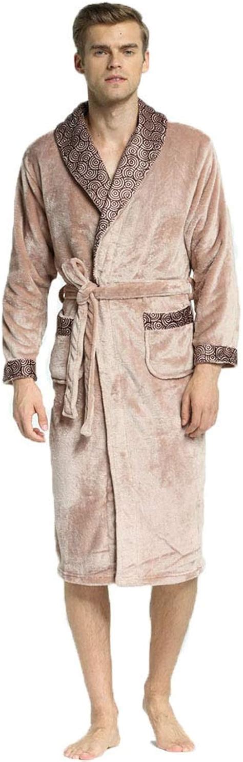 Men Towelling Robe Cotton Terry Towel Bathrobe Dressing Gown Bath