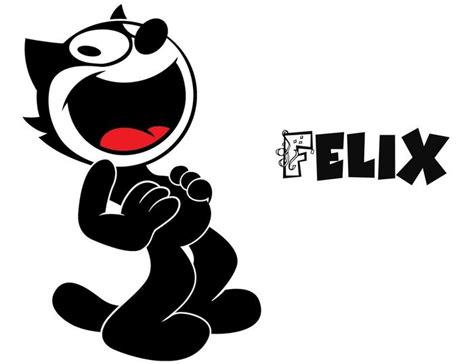 Детские рисунки кота Феликса для срисовки простым карандашом