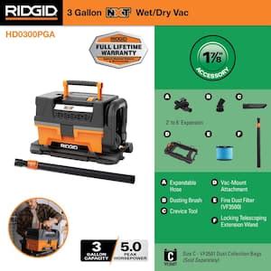 3 Gal RIDGID Shop Vacuums Tools The Home Depot