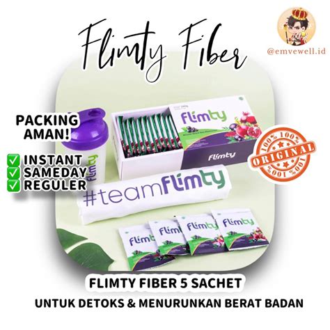 Jual Flimty Fiber 5 Sachets 1 Box 16 Sachets Shopee Indonesia