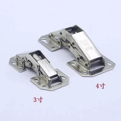 Pcs Degree Cabinet Hinges Inch No Drilling Hole Bridge Shaped