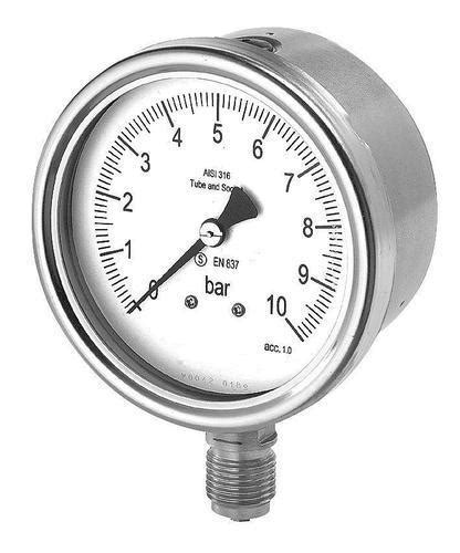 2 Inch 50 Mm Bourdon Tube Pressure Gauge 0 To 4 Bar 0 To 60 Psi At