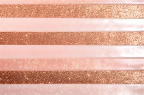 Premium Ai Image Rose Gold Stripes Glitter Background Sparkling