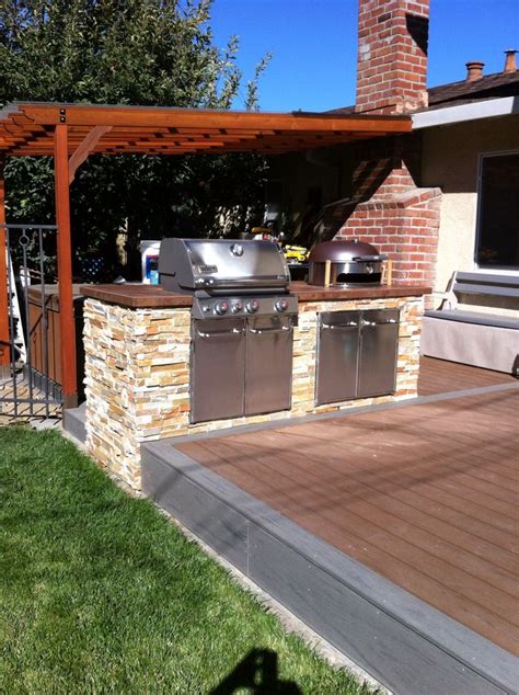 Dave's BBQ island! | Bbq island, Diy outdoor fireplace, Diy outdoor kitchen