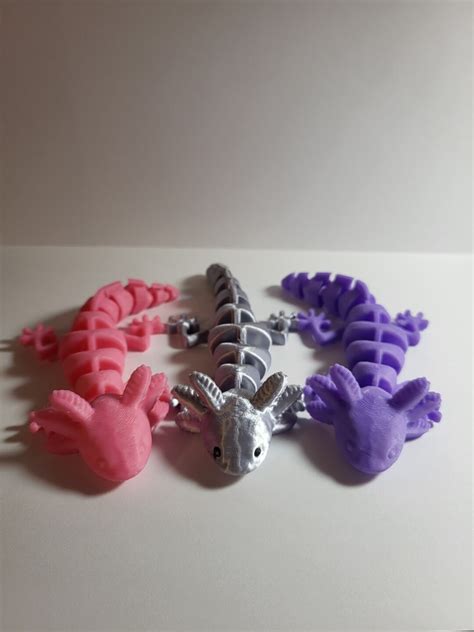 D Printed Axolotl Fidget Etsy