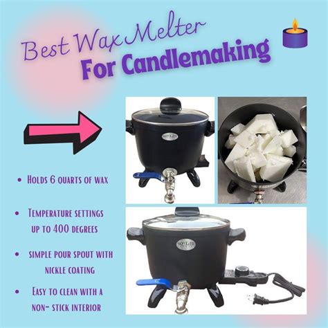 Wax Melter for Candle Making, Holds Approximately 7 Qts Or 14 Lbs of ...