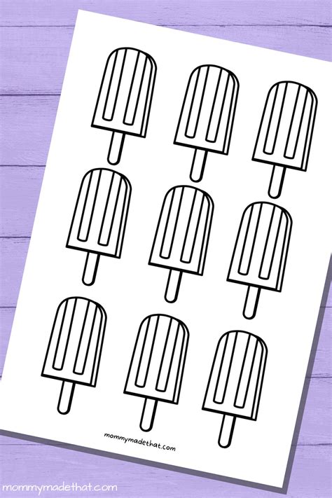 Free Printable Popsicle Templates So Many Cute Ones