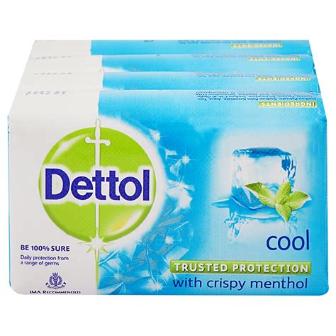 Dettol Cool Soap With Crispy Menthol 75 G Pack Of 4