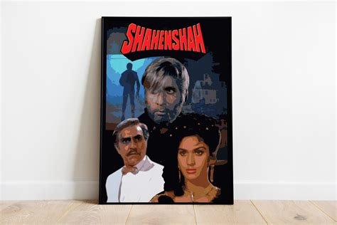 Shahenshah Movie Poster Desi Wall Art Bollywood Movie - Etsy