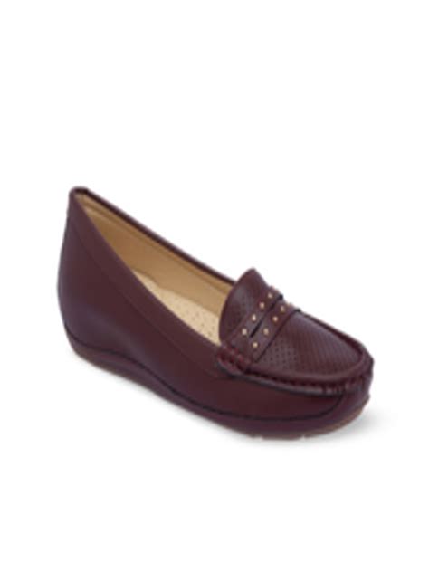 Buy Ceriz Women Maroon Loafers Casual Shoes For Women 16648336 Myntra