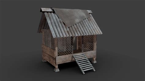 Chicken Coop Buy Royalty Free D Model By Ahmad Azizi Azizi