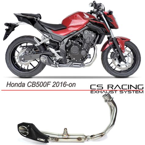 2016-21 Honda CB500F / CBR500R CS Racing Full Exhaust | Muffler + Head ...