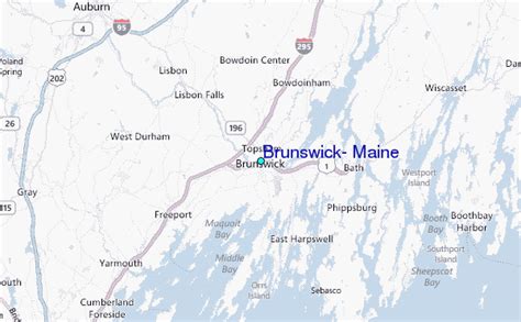 Brunswick, Maine Tide Station Location Guide