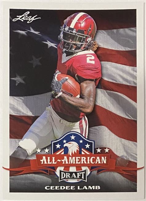 CeeDee Lamb 2020 Leaf Draft Oklahoma Sooners Football All-American ...