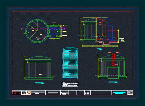 Reservorio En Autocad Librer A Cad