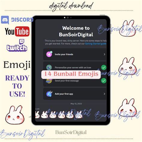 Twitch Emotes / Emote Pack / Streamer / Discord / Youtube / Cute Bunny / Peach Bunny/ Bunny Face ...