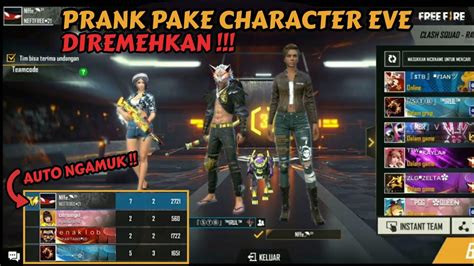 Prank Pake Character Eve Auto Ngamuk Youtube