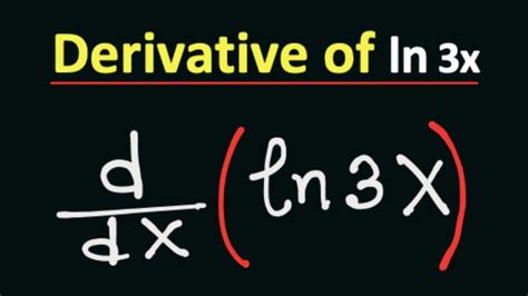 What Is The Derivative Of Ln X Ln X Derivative Differentiate Ln X