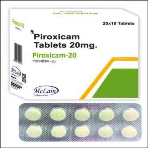 Piroxicam Tablets 20mg With GMP Certificate China Piroxicam