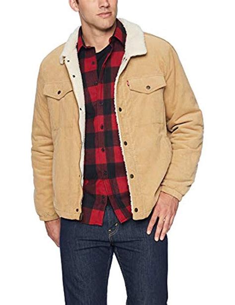 Levis Corduroy Sherpa Lined Trucker Jacket Denim For Men Lyst