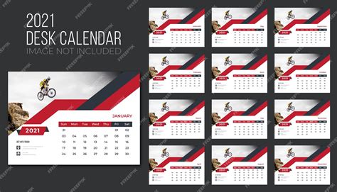 Premium Vector | Desk calendar 2021 Premium ,Desk calendar for 2021 ...