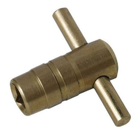 Solid Brass Radiator Bleed Key T Vent