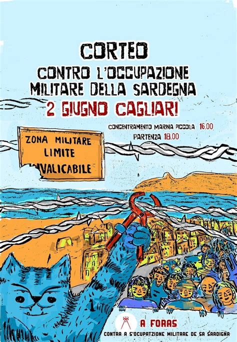 Cagliari Contro Guerra Basi Militari E Occupazione Militare Della