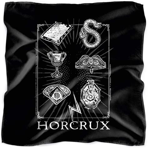 Amazon.com: Trevco Harry Potter Horcrux Symbols Bandana (21 in x 21 in) : Clothing, Shoes & Jewelry