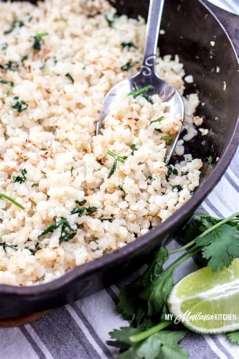 Cilantro Lime Cauliflower Rice My Montana Kitchen