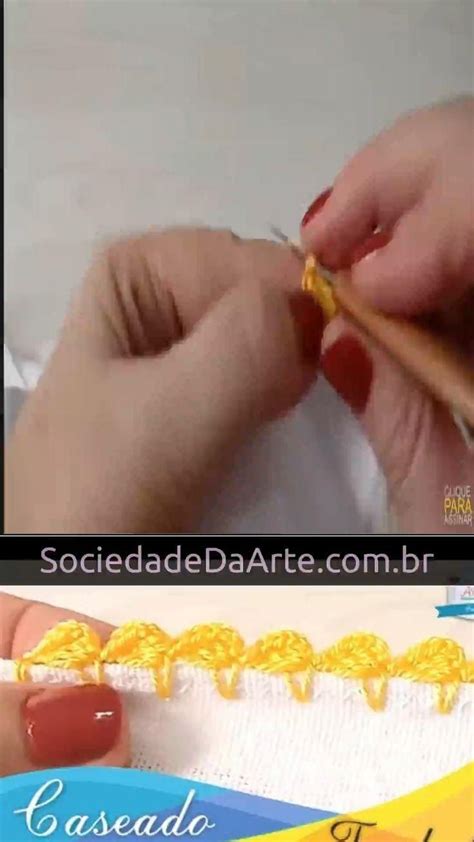 Bico de crochê para pano de prato caseado tombadinho iniciantes Artofit