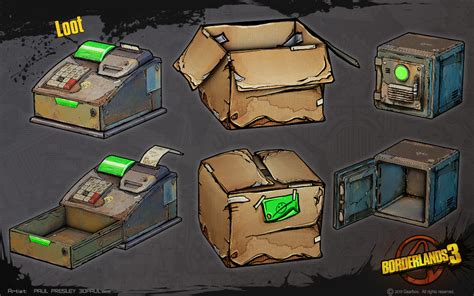 Artstation Loot Chests Paul Presley Borderlands Art Terrain