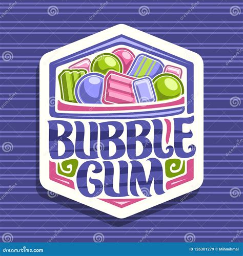 Vector Logo For Bubble Gum | CartoonDealer.com #126301279