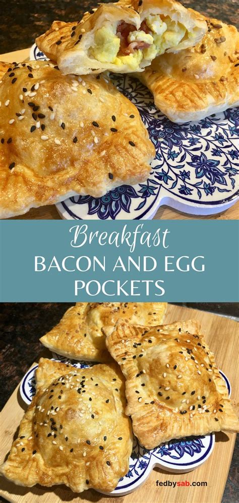 Bacon And Egg Breakfast Pockets Easy Recipe Bacon Eggs Breakfast Breakfast Pockets