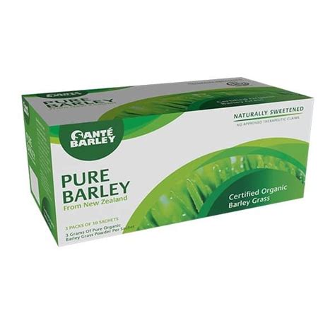 Sante Pure Barley Juice 3g X 30 Sachets Pure Barley Powder With Stevia