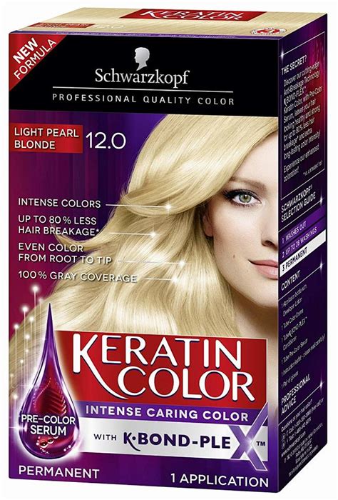 Amazon Schwarzkopf Keratin Color Anti Age Hair Color Cream 12 0