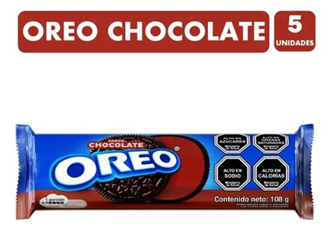 Galletas Oreo Sabor Chocolate Para Colación Pack 5 Uni