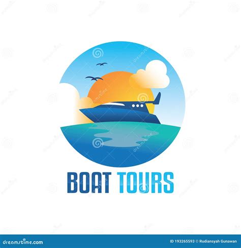 Boat Tours Line Vector Icons And Signs Tours Cruises Charters