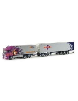 Herpa 289573 Scania R HL Kühlkoffer EuroCombi Ristimaa Dragon SF