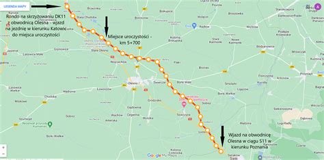 Droga Ekspresowa S Dzi Otwarcie Obwodnicy Olesna Mapa