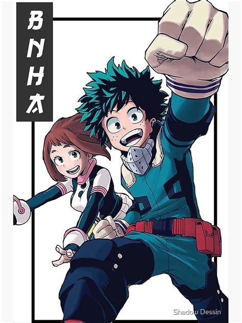 Deku Midoriya Uraraka Ochako Poster By Rays95 Redbubble