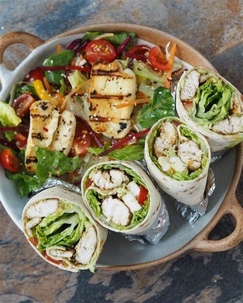 Chicken And Halloumi Wraps Recipe LDN Muscle