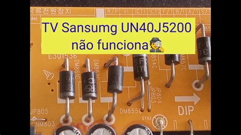 Resolvido TV Samsung UN40J5200 não acende nem o stand by video