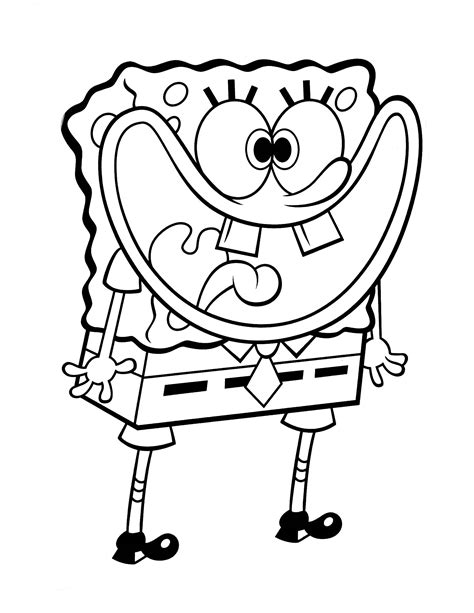 Bob Esponja Para Colorear Pintar E Imprimir