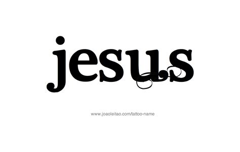 Jesus Name Tattoo Designs